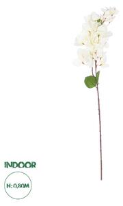 GloboStar® Artificial Garden BOUGAUVILLEA BRANCH 20659 Τεχνητό Διακοσμητικό Κλαδί Μπουκανβίλιας Λευκή Y80cm