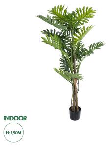 GloboStar® Artificial Garden PHILODENDRON 20684 Τεχνητό Διακοσμητικό Φυτό Φυλλόδενδρο Υ150cm