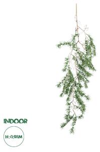 GloboStar® Artificial Garden ASPARAGUS HANGING PLANT 20621 Τεχνητό Διακοσμητικό Κρεμαστό Φυτό Σπαράγγι Υ98cm