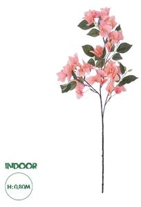 GloboStar® Artificial Garden BOUGAUVILLEA BRANCH 20647 Τεχνητό Διακοσμητικό Κλαδί Μπουκανβίλιας Ροζ - Πορτοκαλί Y80cm