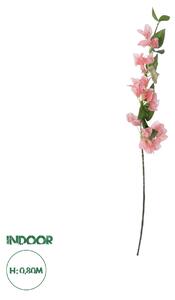 GloboStar® Artificial Garden BOUGAUVILLEA BRANCH 20655 Τεχνητό Διακοσμητικό Κλαδί Μπουκανβίλιας Ροζ - Πορτοκαλί Y80cm