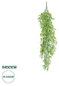 GloboStar® Artificial Garden HANGING LIMA BEAN 20847 Τεχνητό Διακοσμητικό Κρεμαστό Φυτό Φασόλι Λίμα Μ29 x Π10 x Υ86cm