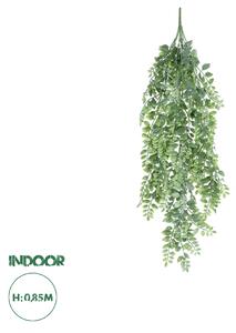 GloboStar® Artificial Garden HANGING FERN BRANCH 20831 Τεχνητό Διακοσμητικό Κρεμαστό κλαδί Φτέρης Μ30 x Π10 x Υ85cm