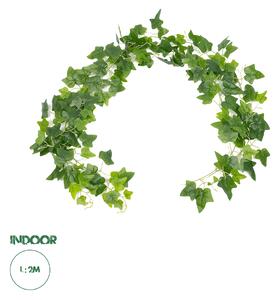 GloboStar® Artificial Garden ENGLISH IVY GARLAND 21146 Τεχνητή Διακοσμητική Αγγλική Γυρλάντα Φ20 x Υ200cm Σετ 2 τεμαχίων