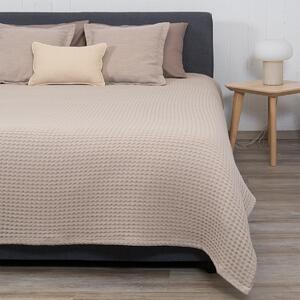 Κουβέρτα Πικέ Μονή (170x240) Naf-Naf Waffle Beige