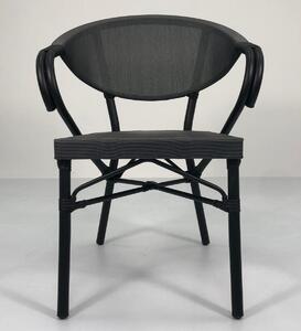 Πολυθρόνα Κήπου DALILA Καφέ/Μπαμπού 57x57x82cm