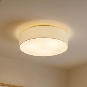 Lindby Φωτιστικό οροφής Sebatin, Ø 50 cm, κρεμ, ύφασμα, E27, ρυθμιζόμενος, Μπεζ, υπνοδωμάτιο, Ύφασμα / Κλωστοϋφαντουργία, σύγχρονο