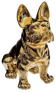 Διακοσμητική Φιγούρα Σκυλάκι Bulldog Αtmosphera με διαστάσεις 22.5x18x12cm - Gold