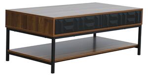 Zuma Coffee table καρυδί μαύρο 112x60XH44cm 04-1057