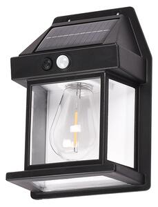 It-Lighting Faber-LED 3W 3CCT Solar Wall Light in Black Color (80204411S)