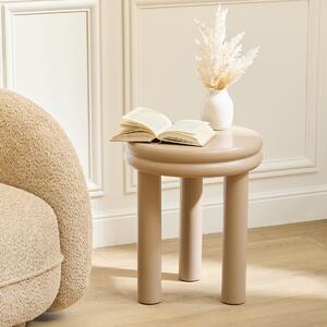 Βοηθητικό Τραπεζάκι (Φ40x47) A-S Plump Beige 213118A