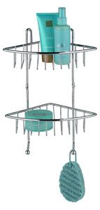 Γωνιακή Ραφιέρα Μπάνιου Διπλή (22.5x16.5x30) Wenko Milano 16820100