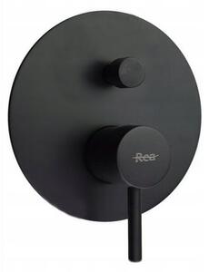 Κρυφή βρύση μπανιέρας Rea Lungo Black + Box
