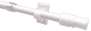 Κουρτινόξυλο Φ12mm Μονό Επεκτεινόμενο 135-225cm Με Άκρα Grace Cup White 510102
