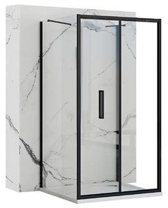 Επιτοίχια καμπίνα ντους Rapid Fold Black