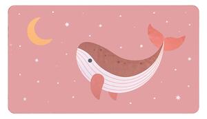 Παιδική Πετσέτα Θαλάσσης Microfiber (90x160) Monneka Pink Whale