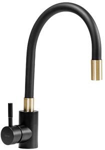 Βρύση κουζίνας Rea Clever Black and Gold