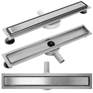 REA PURE NEO PRO Linear Drain Βουρτσισμένο χάλυβα 50