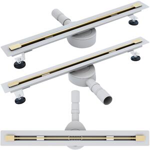REA NEO ULTRA SLIM PRO Linear Drain Brushed Gold 60