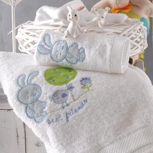 Παιδικές Πετσέτες (Σετ 2τμχ) Rythmos Kids Sweet Summer Blue 500gsm