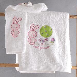 Παιδικές Πετσέτες (Σετ 2τμχ) Rythmos Kids Sweet Summer Pink 500gsm