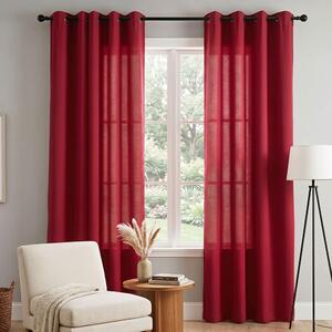 Κουρτίνα (135x240) Με Τρουκς S-F Duo Rouge R61490004