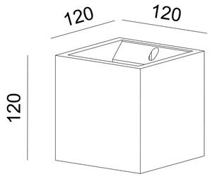 Απλίκα Τοίχου Aca Block G85141W Gypsum