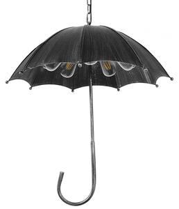 GloboStar® UMBRELLA 01407 Vintage Industrial Κρεμαστό Φωτιστικό Οροφής Πολύφωτο Γκρι Σκουριά Μεταλλικό Φ58 x Υ60cm