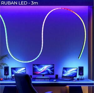 Ταινία LED Rainbow Neon Effect Home Deco Factory LA0172 - 3 Μέτρα, 96 LED φωτάκια, Σύνδεση USB - Πολύχρωμο