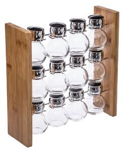 Βαζάκια Μπαχαρικών (Σετ 12τμχ) Σε Σταντ S-D Spices Rack 146666