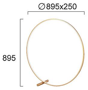 Φωτιστικό Δαπέδου LED Viokef Circle Gold 4303001
