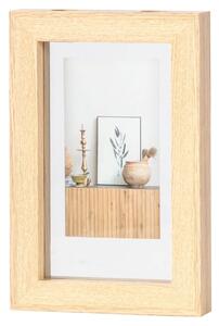 Κορνίζα WOOOD με πασπαρτού, διαστάσεις 20x4x30cm και διαστάσεις φωτογραφίας 14x24cm - Natural