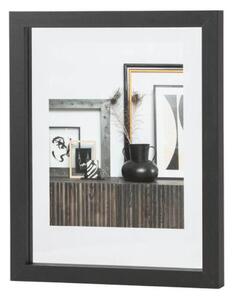 Κορνίζα WOOOD με πασπαρτού, διαστάσεις 40x4x50cm και διαστάσεις φωτογραφίας 34x44cm - Black