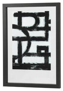 Κορνίζα Blake WOOOD με πασπαρτού, διαστάσεις 50x4x70cm και διαστάσεις φωτογραφίας 44x64cm - Black