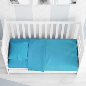Σεντόνια Κούνιας (Σετ) Dimcol Solid Turquoise 493