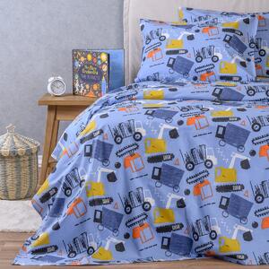 Σεντόνια Μονά (Σετ) Melinen Kids Line Speed Μπλε ΜΕ ΛΑΣΤΙΧΟ 100x200+32