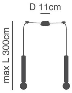 Φωτιστικό Οροφής Δίφωτο Homelighting Adept Tube 77-8681 Gold