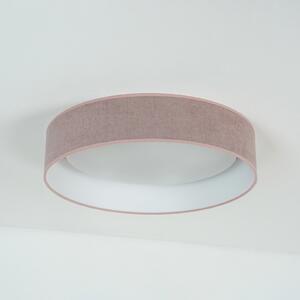 Φωτιστικό οροφής LED Plafond, ροζ, ύφασμα, Ø 45 cm, 3-step-dim