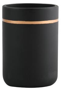 Ποτηροθήκη Μπάνιου (6.5x17.5) Spirella Bly Black Gold 03296.001