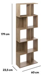 Βιβλιοθήκη Δαπέδου 10 Θέσεων (60x23.5x179) F-V Oak Novia 193520