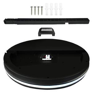 Milagro Lighting Φωτιστικό οροφής LED Marlon, Ø 40 cm, μαύρο, πλαστικό, IP54, Μαύρο, Μπάνιο, Πλαστικό, σύγχρονο
