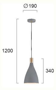Φωτιστικό Οροφής Μονόφωτο Viokef Lamas Grey 4197301