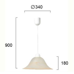 Φωτιστικό Οροφής Μονόφωτο Viokef Duet Honey 3927501