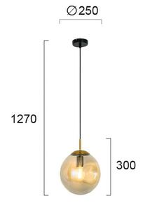 Φωτιστικό Οροφής Μονόφωτο Viokef Oscar Honey 4253600