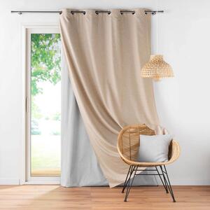Θερμομονωτική Κουρτίνα (140x260) Με Τρουκς L-C Coverline Beige 1612254