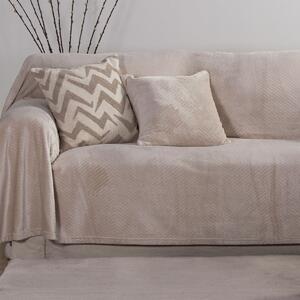 Διακοσμητικό Ριχτάρι Fleece/Κουβέρτα Καναπέ (130x180) Nef-Nef Homeware Dakari Ecru