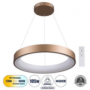 Κρεμαστό Φωτιστικό Οροφής LED 105W 12075lm SALEM Globostar 61248 Καφέ