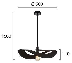 Φωτιστικό Οροφής Μονόφωτο Viokef Mas Black 4304400
