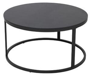 TONDO COFFEE TABLE ΜΑΥΡΟ 80x80xH40cm