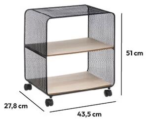 Ραφιέρα Δαπέδου 2 Θέσεων Με Ροδάκια (43.5x28x52) F-V Shelving 167824